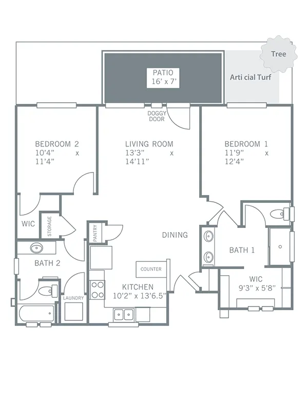 2 Bedroom Homes